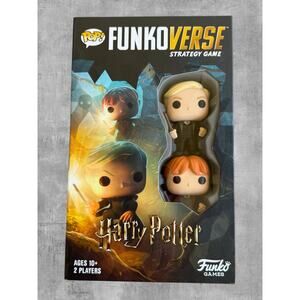 Funkoverse Harry Potter 101 Strategy Game Draco Malfoy Ron Weasley Open Box COMP